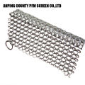 Square Shape Stainless Steel 316 Round Chainmail Scrubber